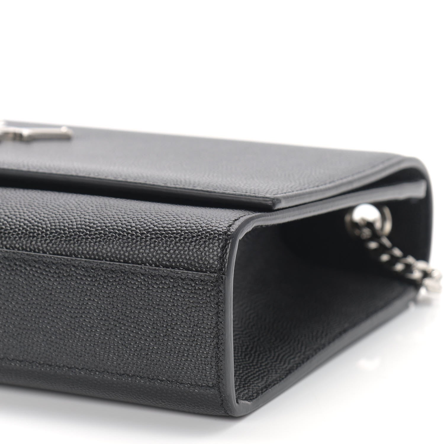 Saint Laurent Grain De Poudre Medium Classic Monogram Kate Satchel Black 8 of 8