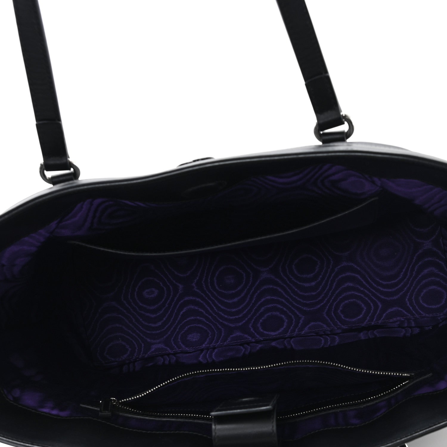 Gucci Nylon Calfskin Enamel GG Matelasse Medium Ophidia Shopping Tote Black 5 of 10