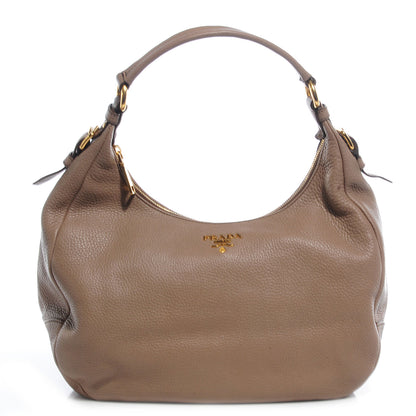 Prada Vitello Daino Hobo Visone 1 of 9