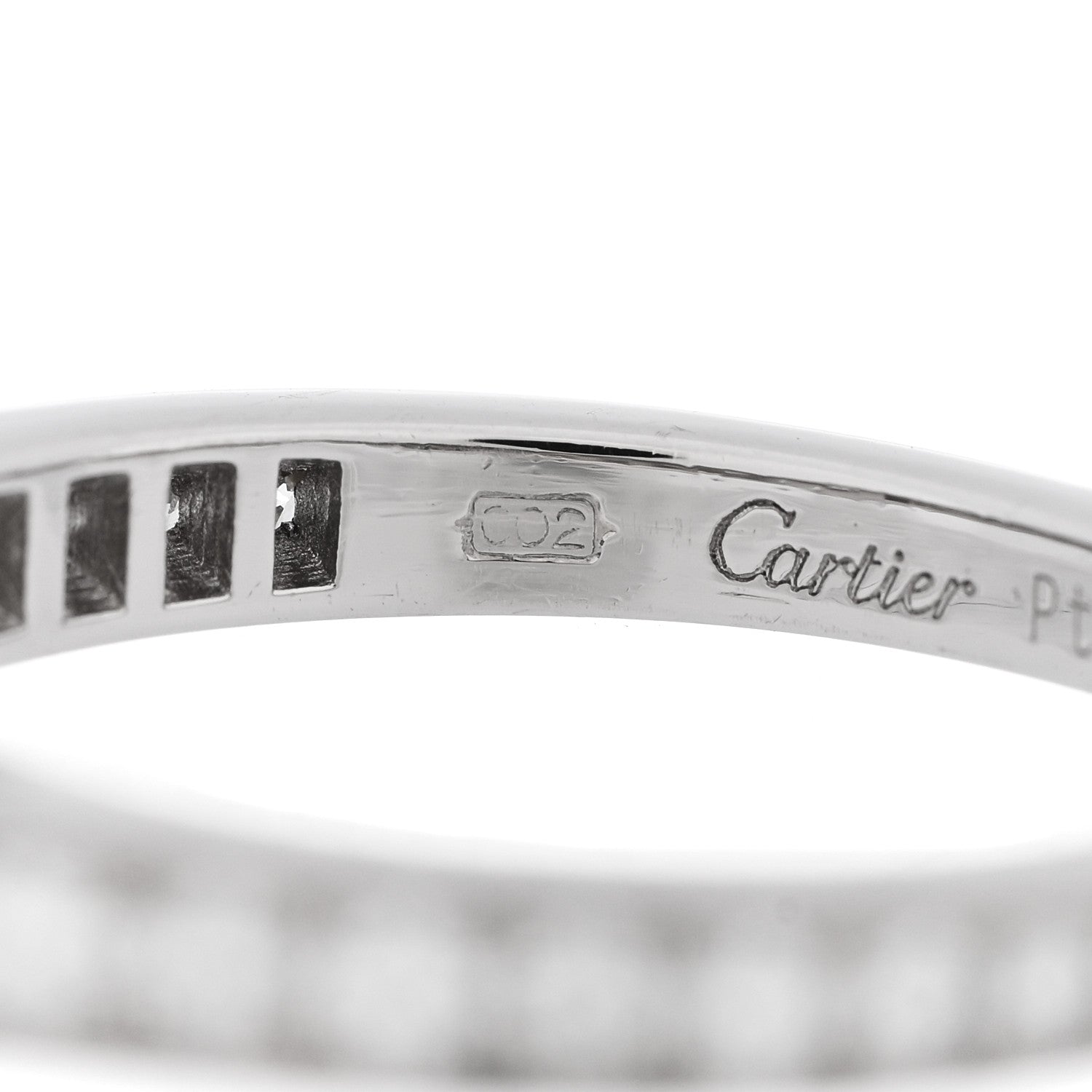 Cartier Platinum Diamond .35ct 1895 Solitaire Engagement Ring 45 3.25 6 of 7