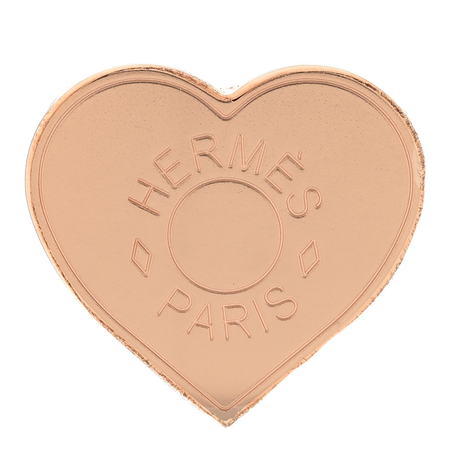 Hermes Permabrass Coeur Scarf Ring 1 of 3