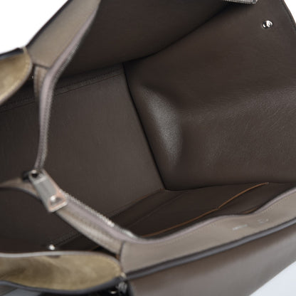 Celine Drummed Calfskin Suede Large Trapeze Souris 6 of 8