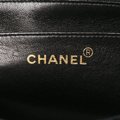 Chanel Lambskin Quilted XL Jumbo Single Flap Black 6 of 10