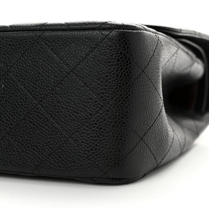 Chanel Caviar Quilted Jumbo Double Flap Black 10 of 13