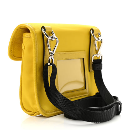 Prada Re-Nylon Saffiano Smartphone Case Crossbody Giallo 3 of 10