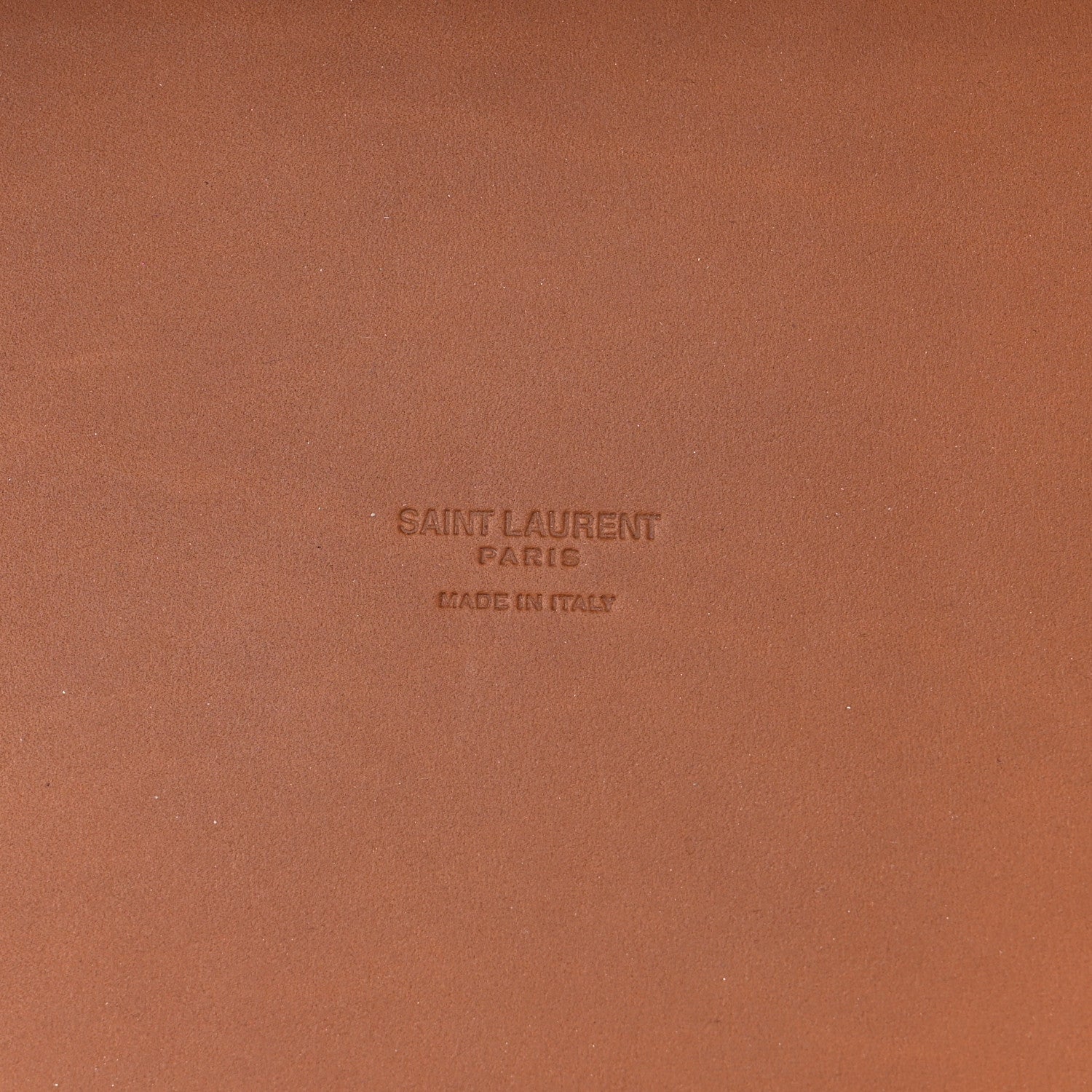 Saint Laurent Calfskin Vinyl Cabas Tote Brown 7 of 18