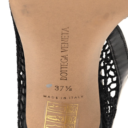 Bottega Veneta Mesh Nappa Chunky Chain Sandals 37.5 Black 6 of 9