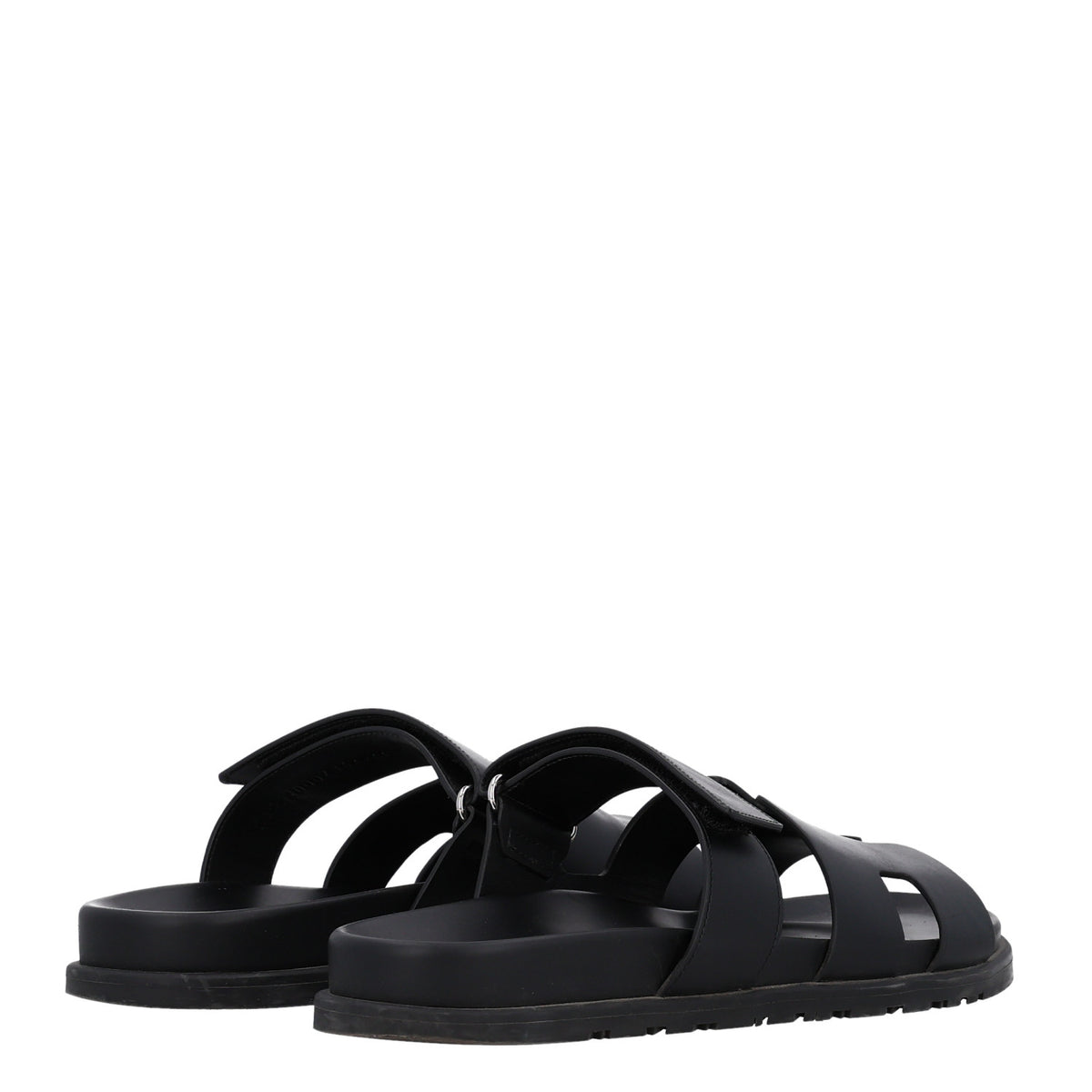 Calfskin Mens Chypre Sandals 42 Black