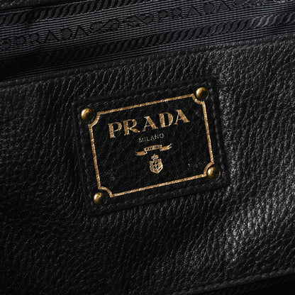 Prada Vitello Daino Shopping Tote Black 6 of 9