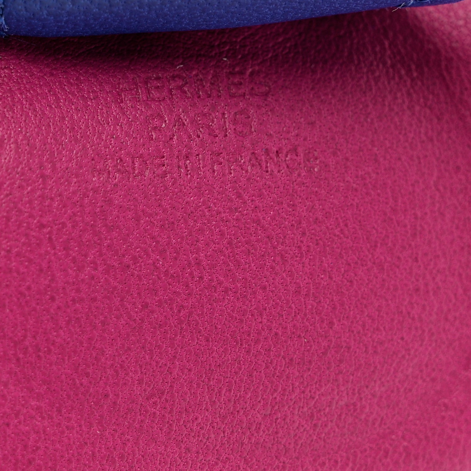 Hermes Milo Lambskin Grigri Rodeo Bag Charm MM Rose Pourpre Malachite Bleu Electrique 4 of 4