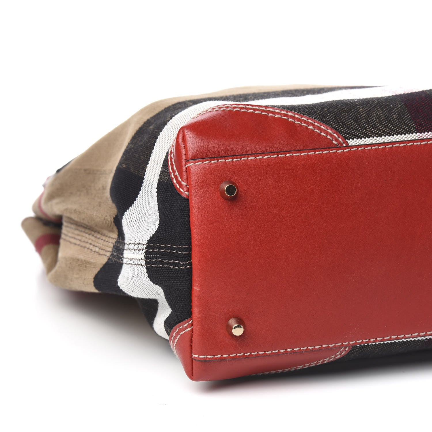 Burberry Canvas Mega Check Medium Maidstone Cadmium Red 11 of 13