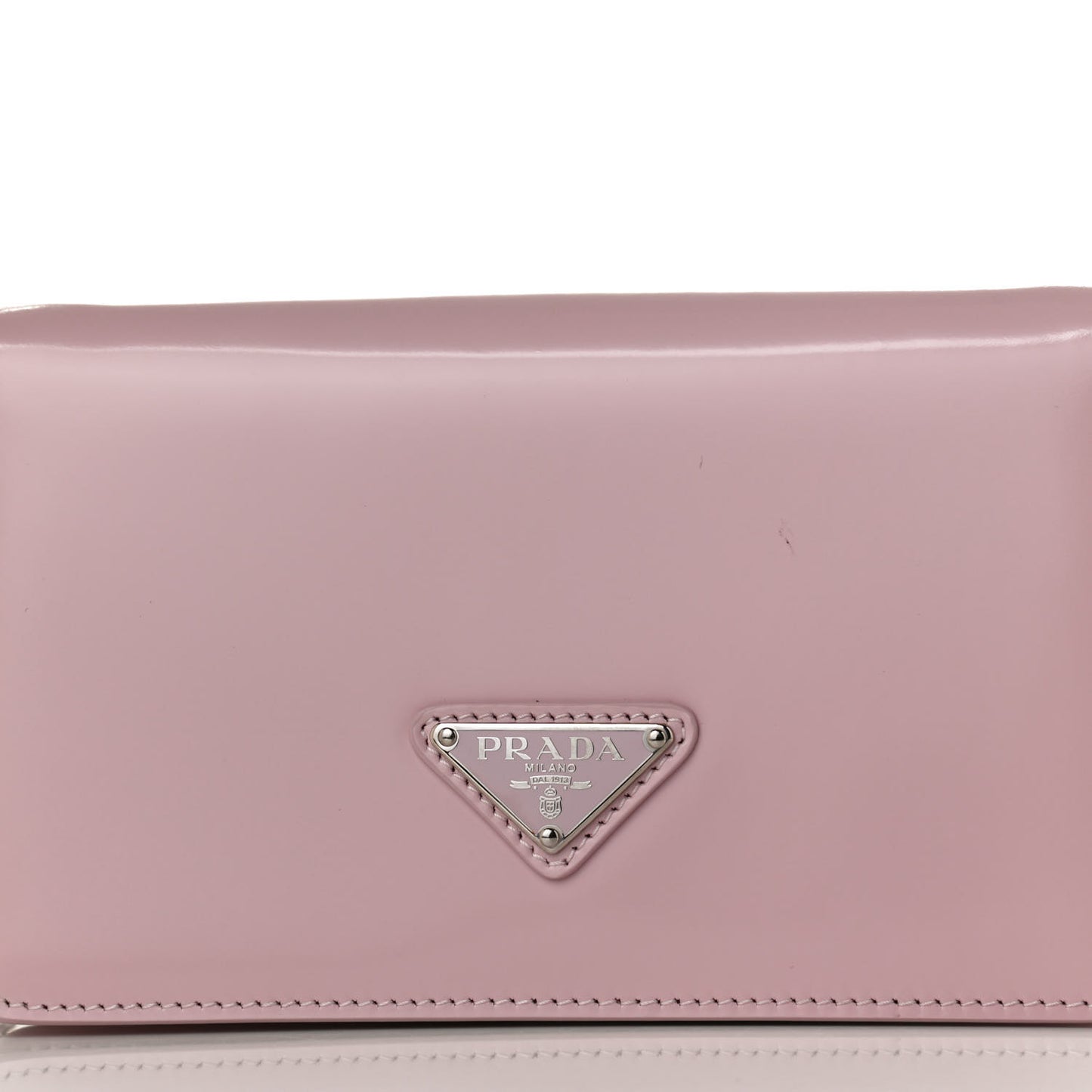 Spazzolato Flap Slide Chain Shoulder Bag Alabastro