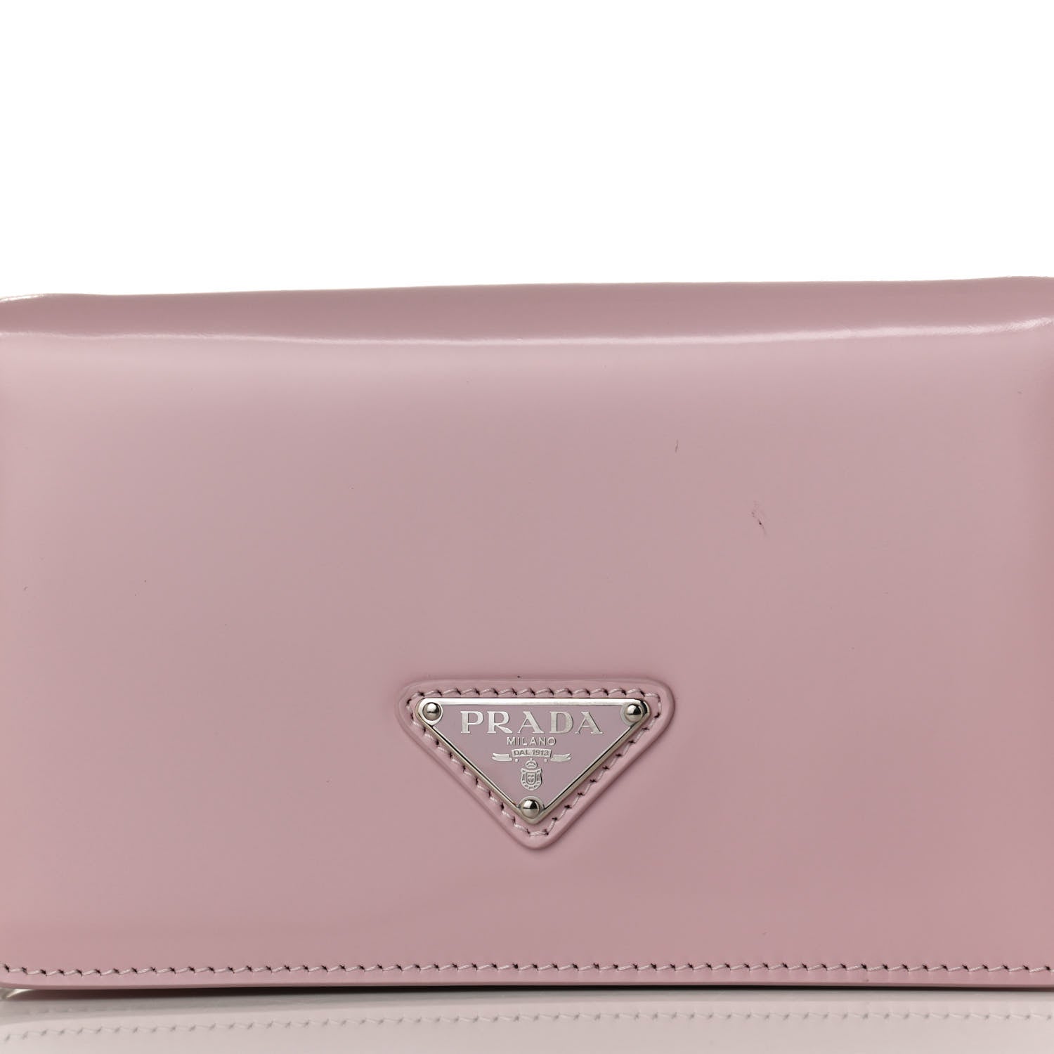 Prada Spazzolato Flap Slide Chain Shoulder Bag Alabastro 7 of 10