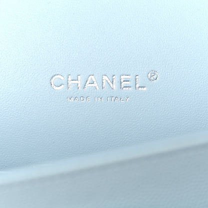 Chanel Caviar Quilted Maxi Double Flap Light Blue 5 of 8