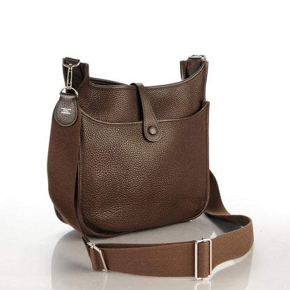 Hermes Taurillon Clemence Evelyne III PM Cafe 3 of 9