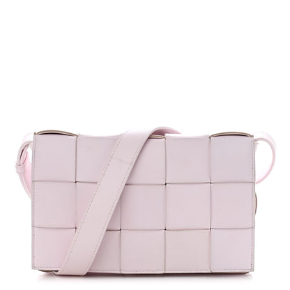 Bottega Veneta Lambskin Maxi Intrecciato Cassette Crossbody Bag Bliss Washed 1 of 13