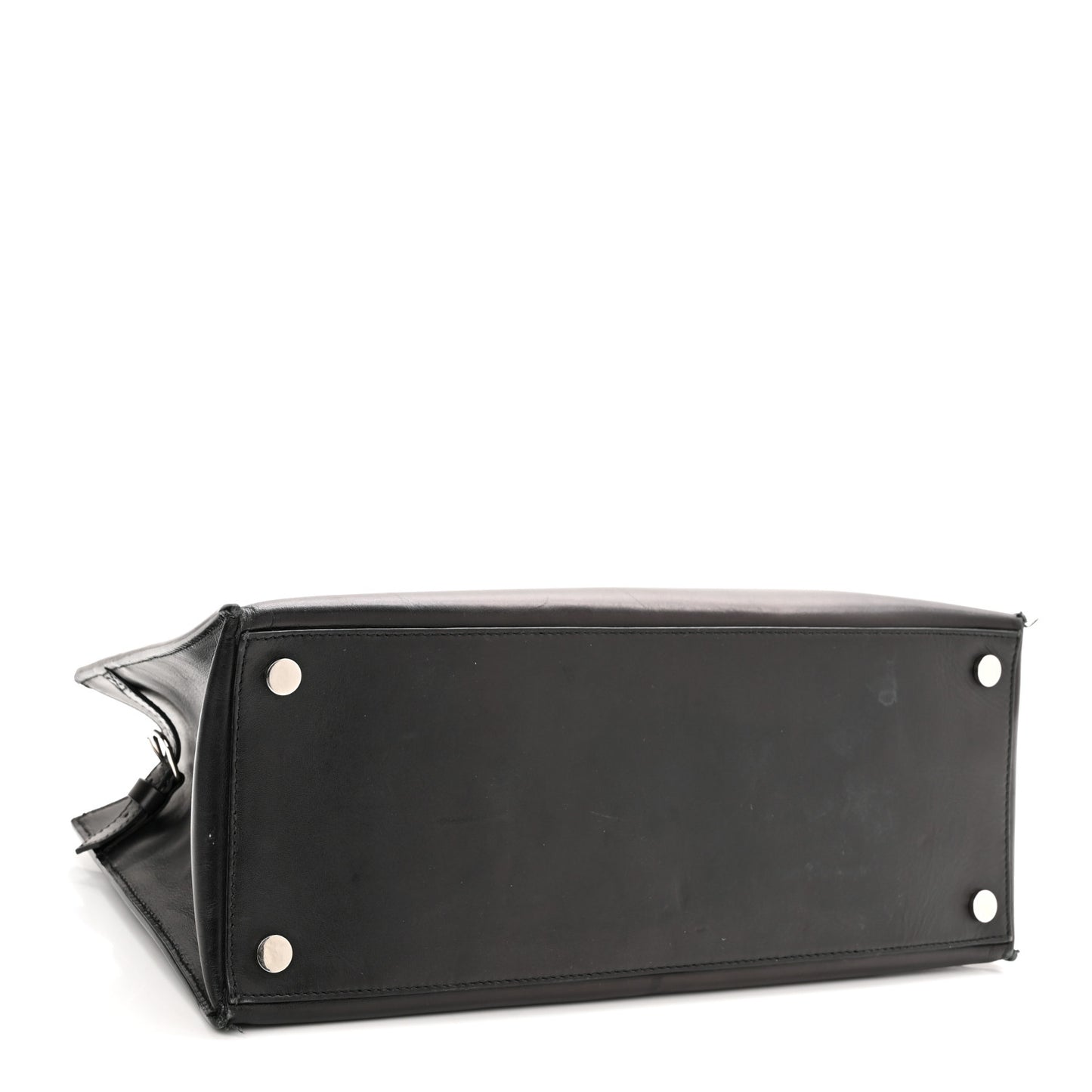 Calfskin Karung Padlock Nude Work XS Bag Black Electric Blue