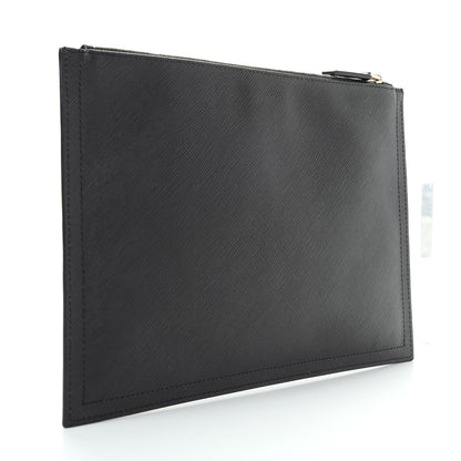 Givenchy Texutured Coated Canvas Rottweiler Print Medium Cosmetic Pouch Black 3 of 7