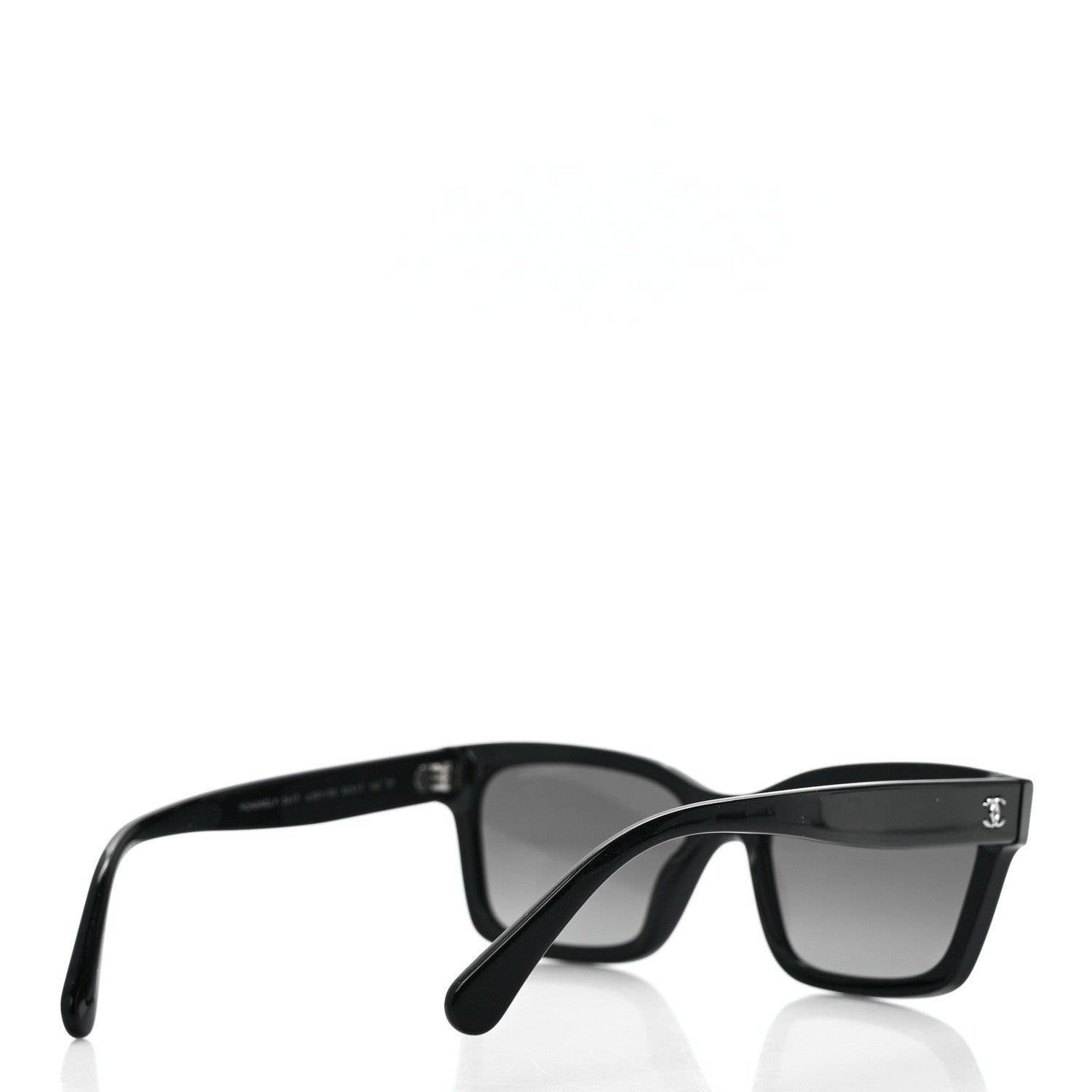 Chanel Acetate Square Sunglasses 5417 Black 4 of 8