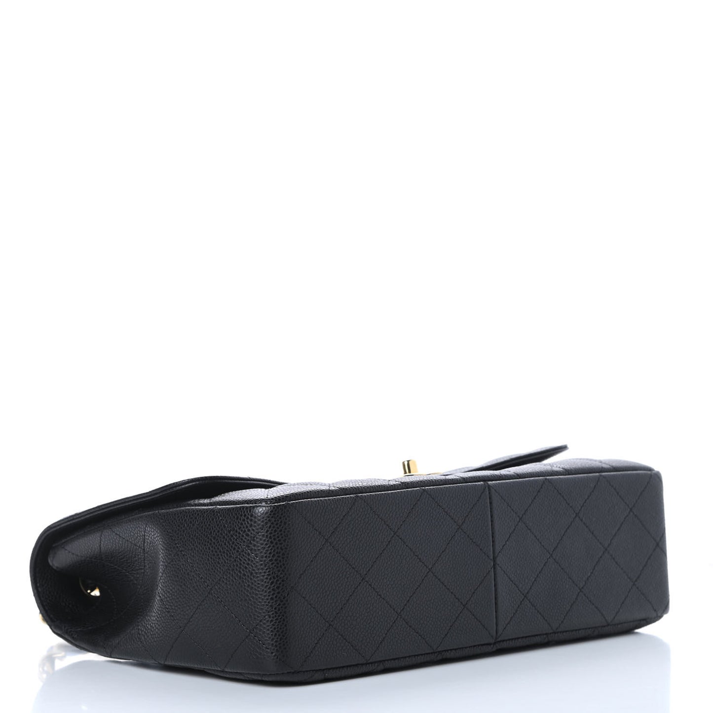 Caviar Quilted Jumbo Single Flap Black