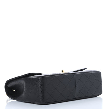 Chanel Caviar Quilted Jumbo Single Flap Black 4 of 13