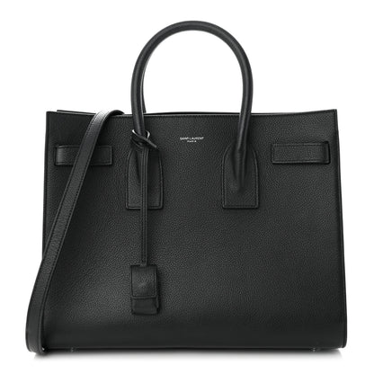 Saint Laurent Grained Calfskin Small Sac De Jour Black 1 of 13