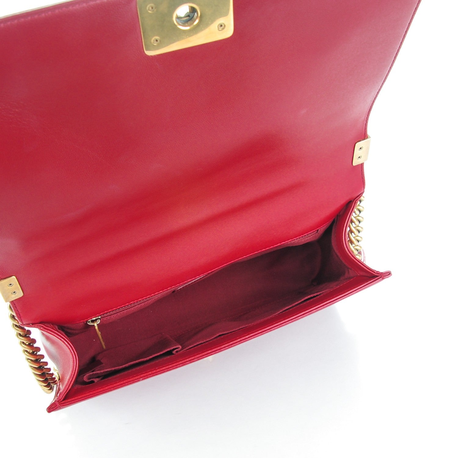 Chanel Lambskin Quilted New Medium Boy Flap Red 6 of 8