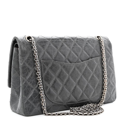 Chanel Aged Calfskin Quilted 50th Anniversary 2.55 Reissue Flap 226 Grey 3 of 12