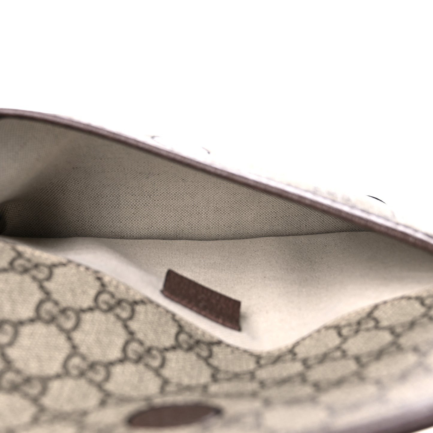 GG Supreme Monogram Neo Vintage Web Belt Bag Brown