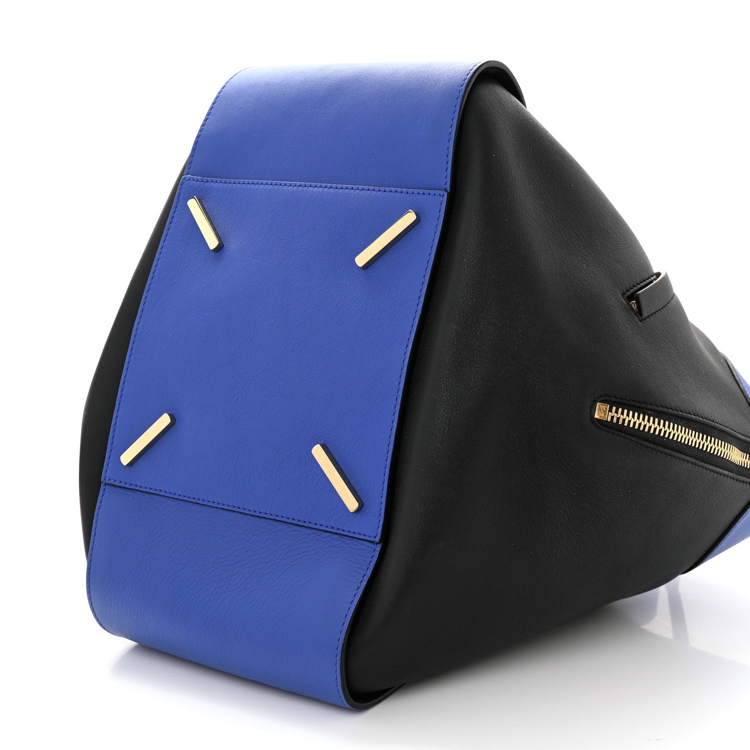Loewe Calfskin Medium Hammock Shoulder Bag Electric Blue Black 10 of 13