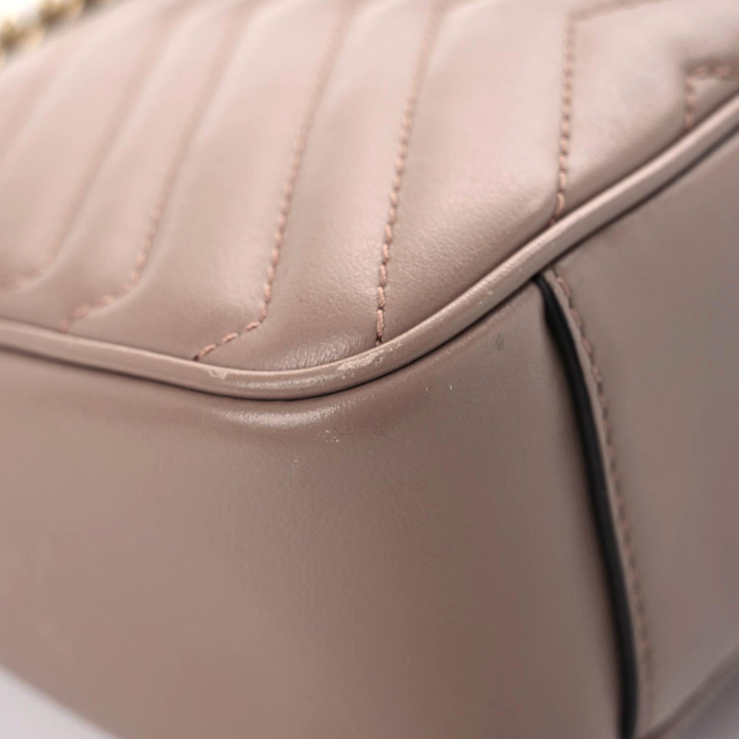 Calfskin Matelasse Small GG Marmont Shoulder Bag Porcelain Rose