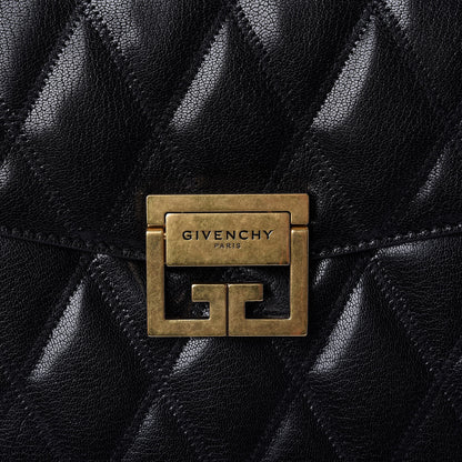 Givenchy Goatskin Quilted Medium GV3 Shoulder Bag Black 9 of 9