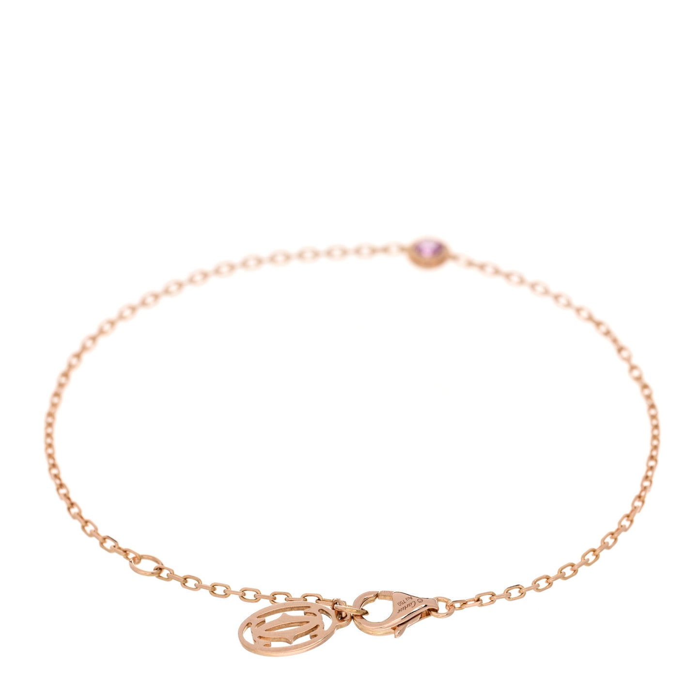 18K Pink Gold Pink Sapphire D'Amour Bracelet