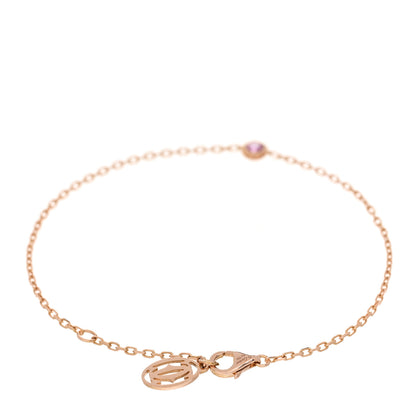 Cartier 18K Pink Gold Pink Sapphire D'Amour Bracelet 2 of 3