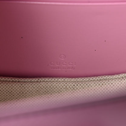 Gucci Boarded Dyana Lux Calfskin Web Mini Bamboo 1947 Top Handle Bag Nice Pink 6 of 8