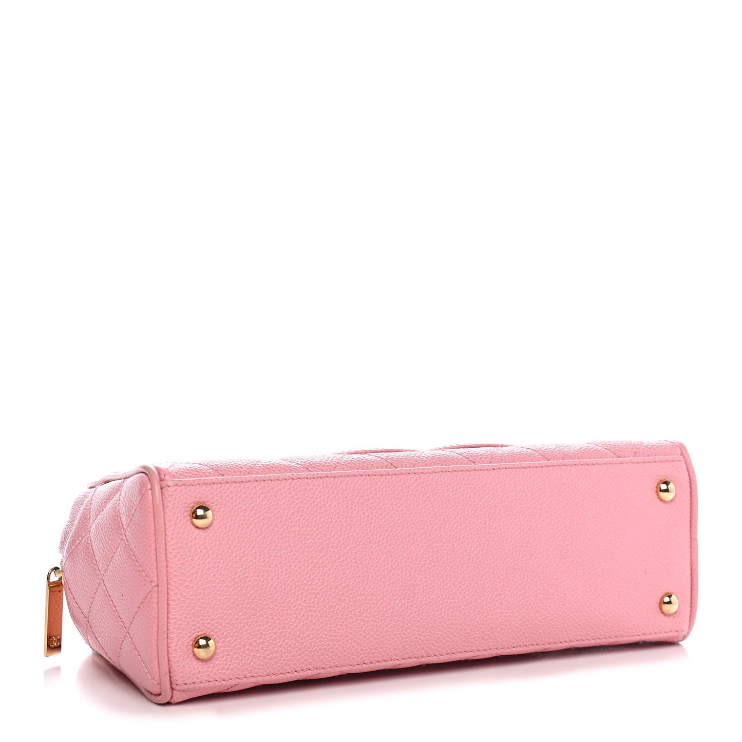 Caviar Quilted Small Bowler Pink