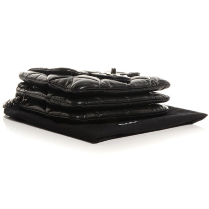 Chanel Lambskin Quilted Mini Chanel 3 Flap Black 4 of 8
