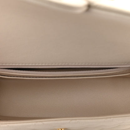 Chanel Caviar Quilted Mini Top Handle Rectangular Flap Beige 5 of 9