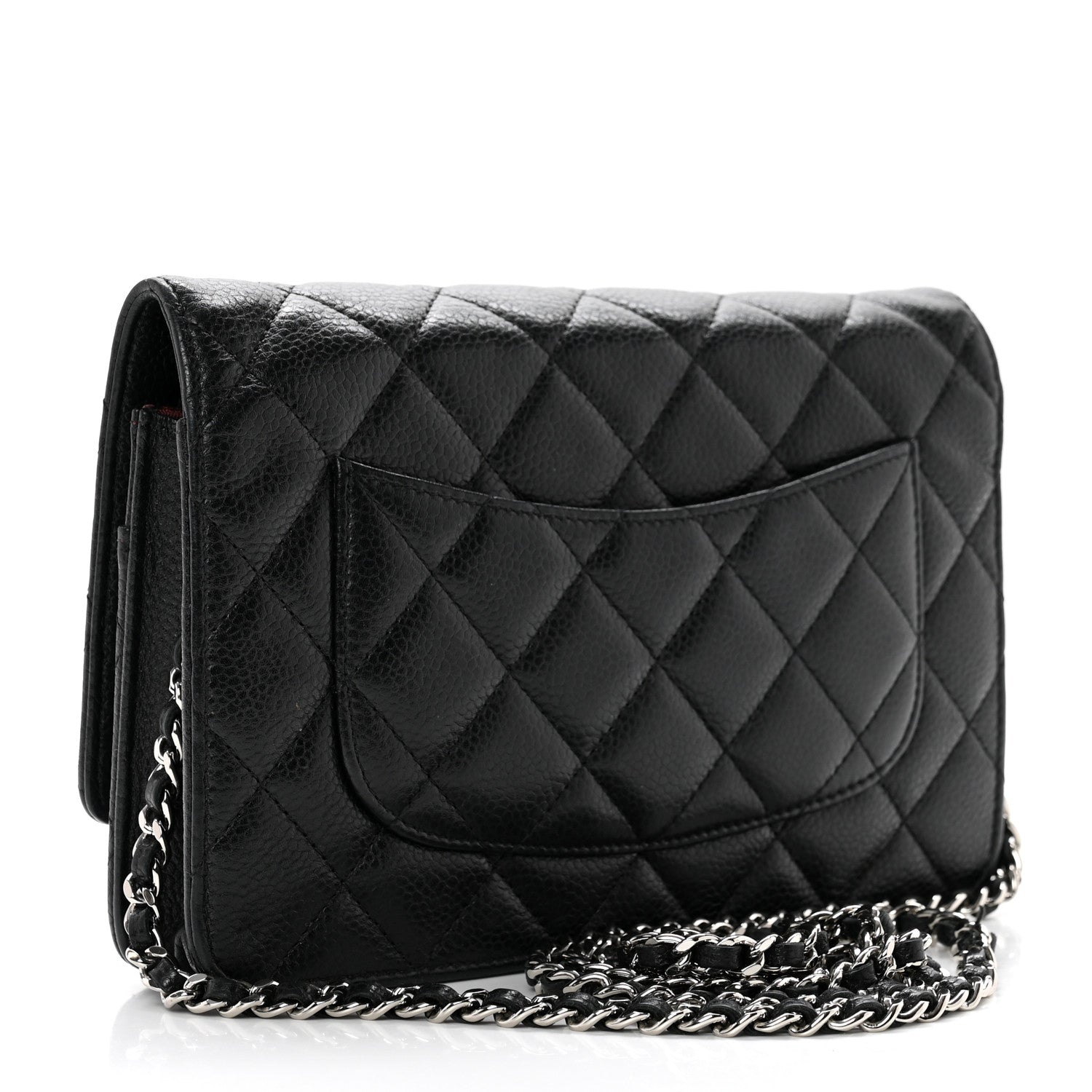 Chanel Caviar Quilted Wallet on Chain WOC Black 2 of 8