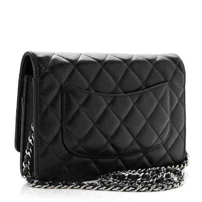 Chanel Caviar Quilted Wallet on Chain WOC Black 2 of 8
