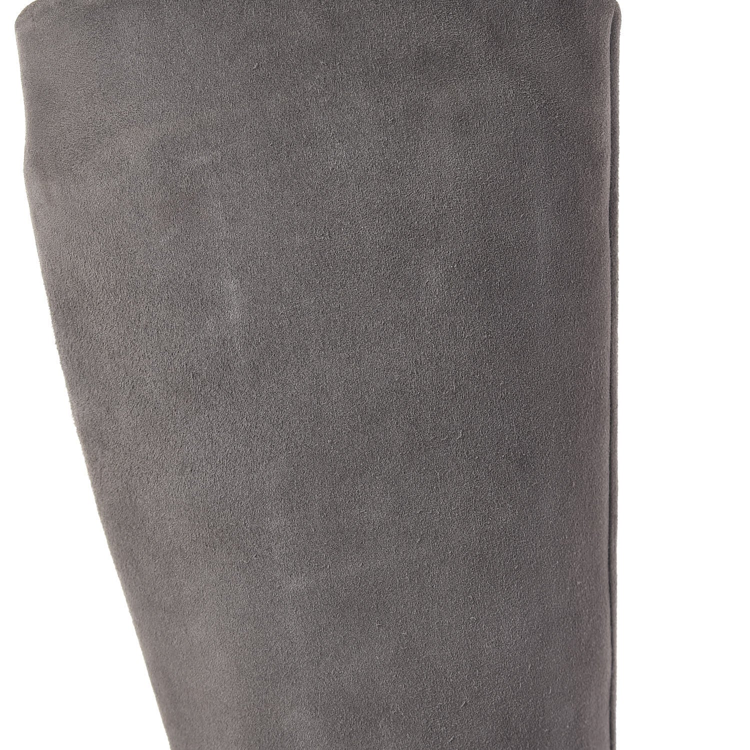 Saint Laurent Suede Knee High Boots 38.5 Grey 11 of 16