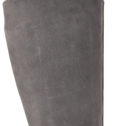 Saint Laurent Suede Knee High Boots 38.5 Grey 11 of 16
