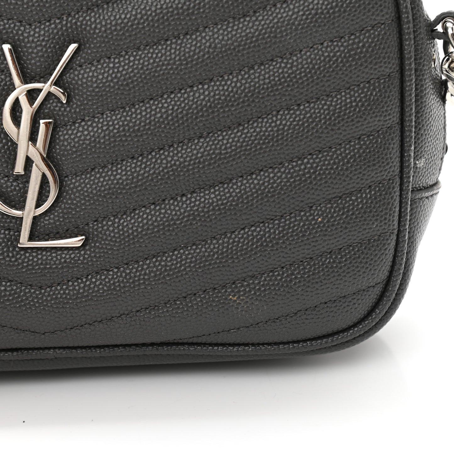 Grain De Poudre Matelasse Monogram Mini Lou Camera Bag Asphalt