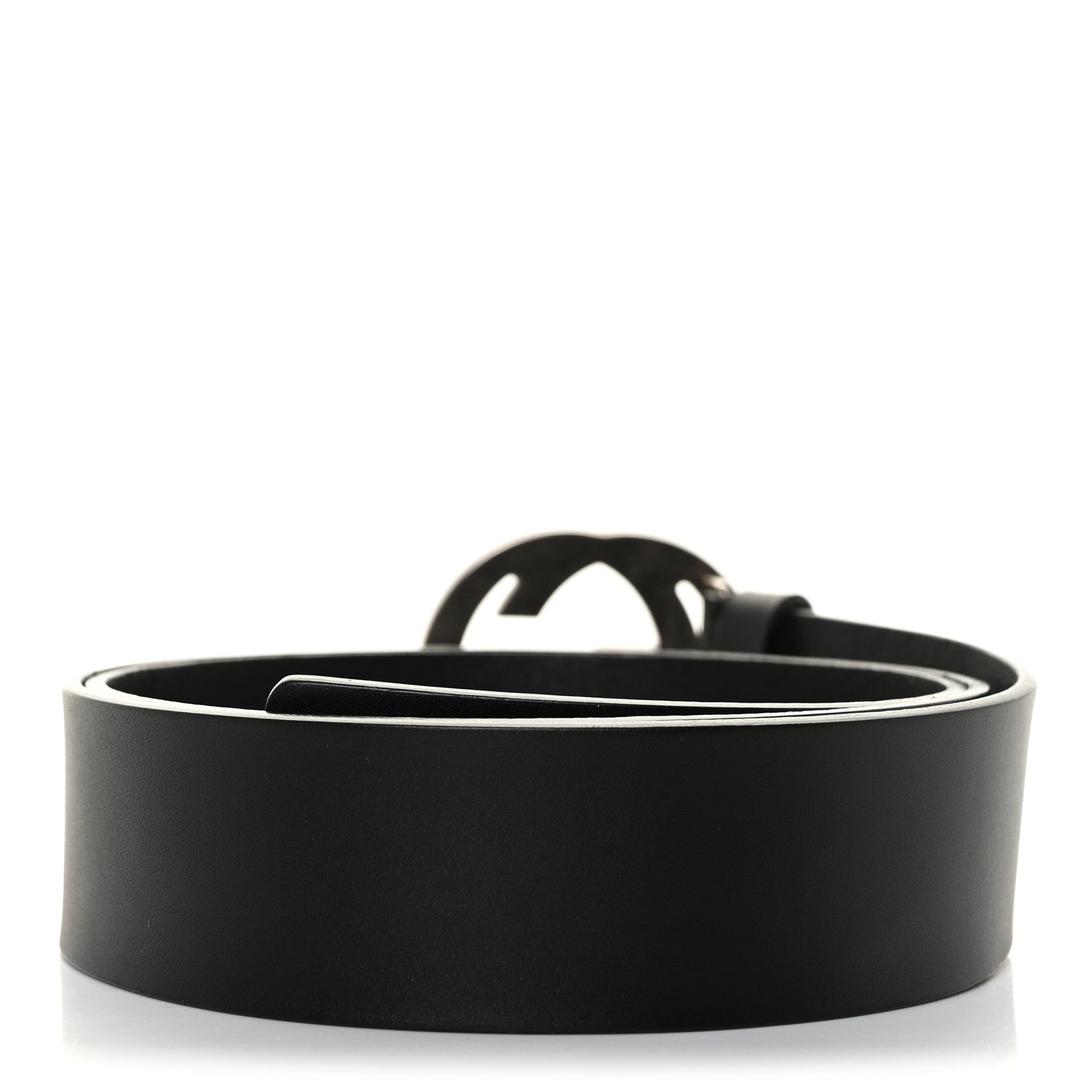 Gucci Calfskin Studded Interlocking G Belt 100 40 Black 2 of 5