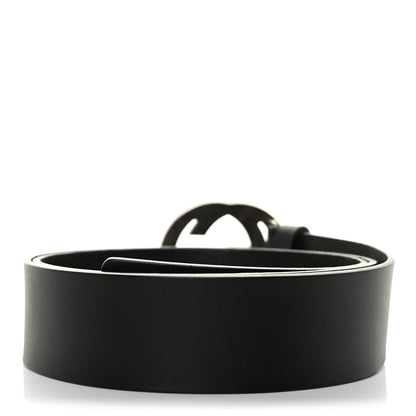 Gucci Calfskin Studded Interlocking G Belt 100 40 Black 2 of 5