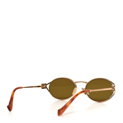 Miu Miu Metal Oval Sunglasses SMU52Y Tortoise 4 of 7