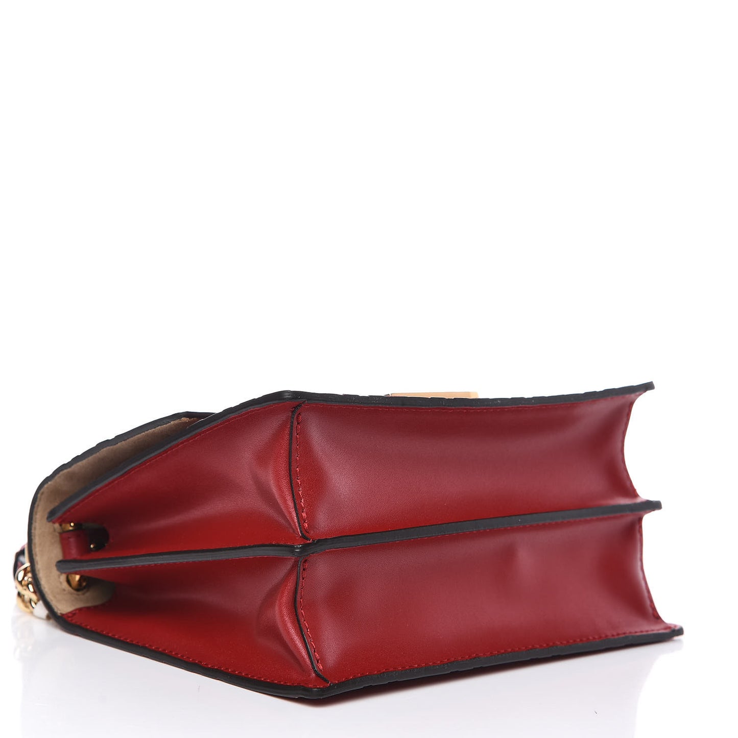 Vitello Liberty FF 1974 Embossed Small Kan U Shoulder Bag Fragola