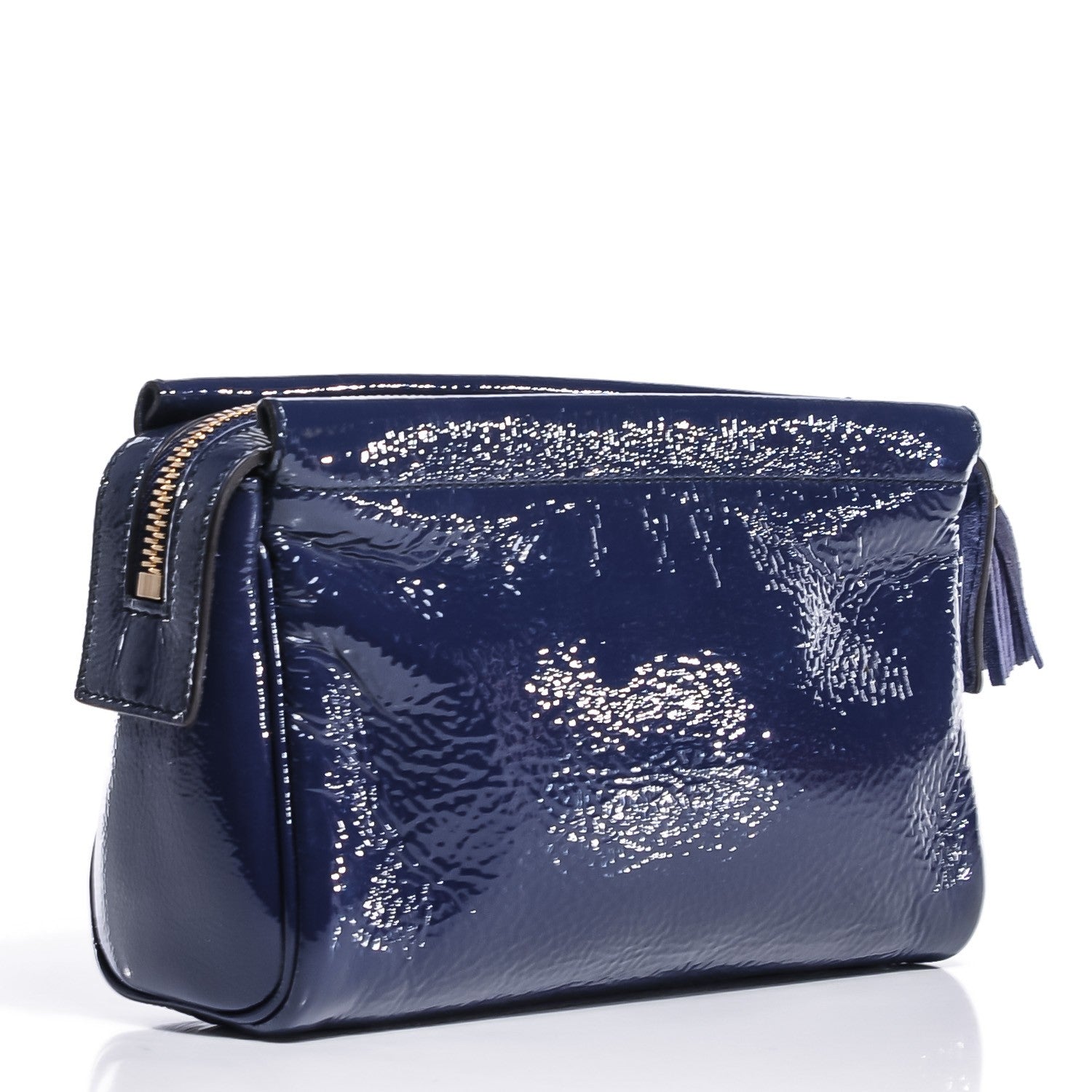 Gucci Vernice Naplack Soho Cosmetic Case Uniform Blue 3 of 7