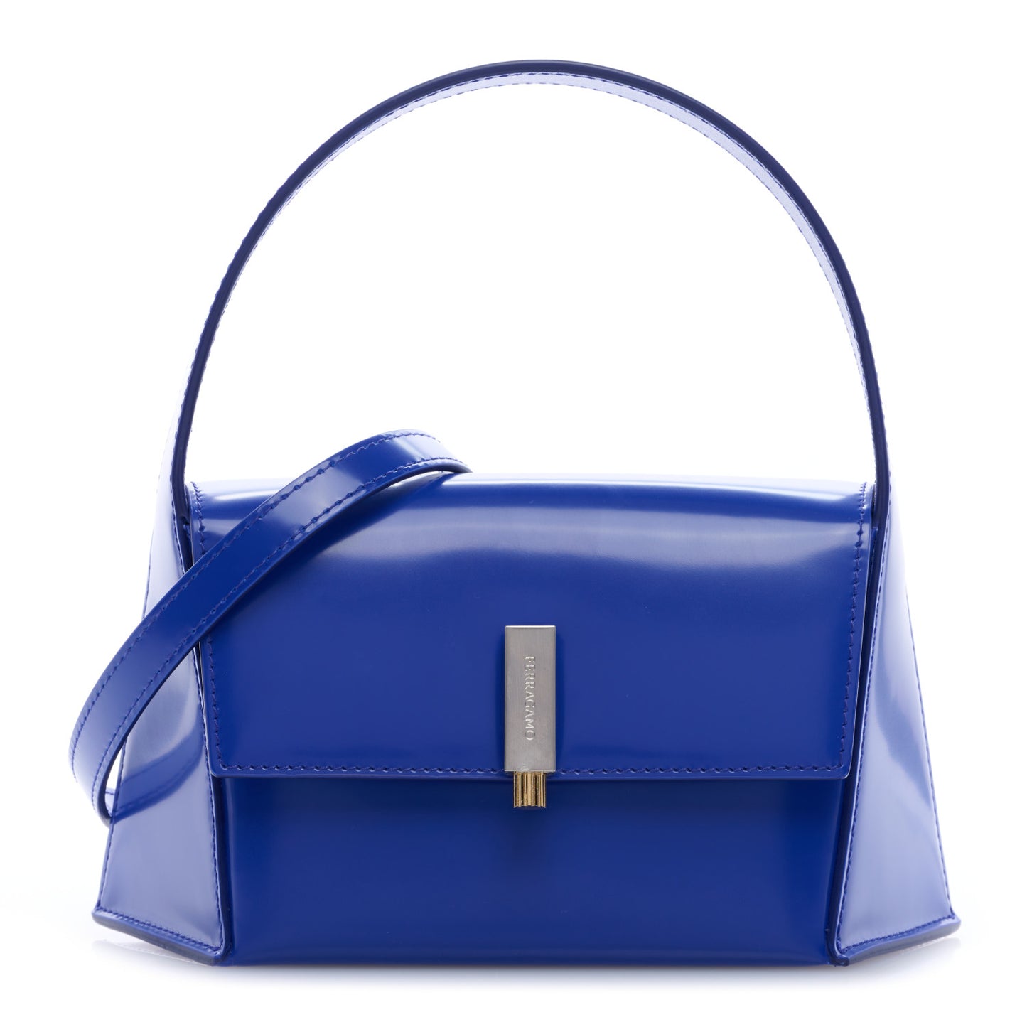 Brushed Calfskin Mini Prisma Lapis Lazuli