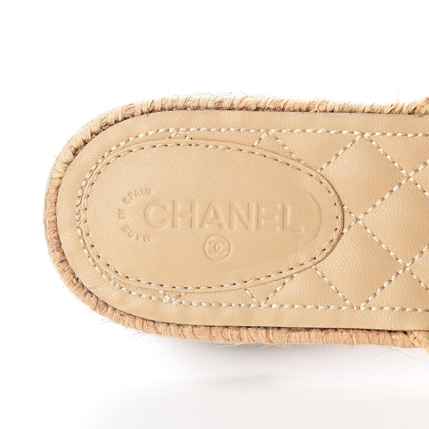 Chanel Suede Grosgrain CC Espadrille Mules 42 Black 7 of 12